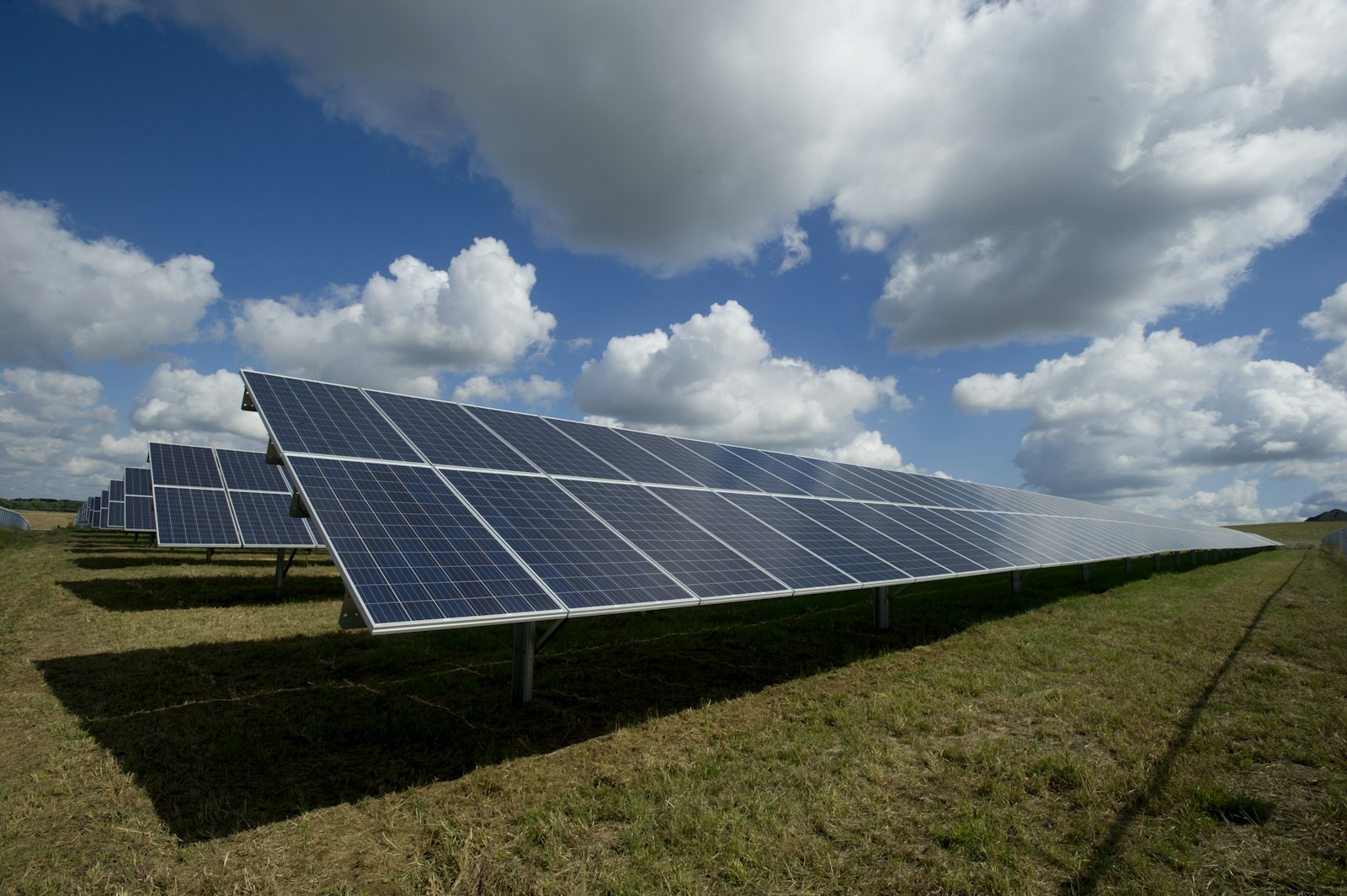 Solar array and battery storage installation